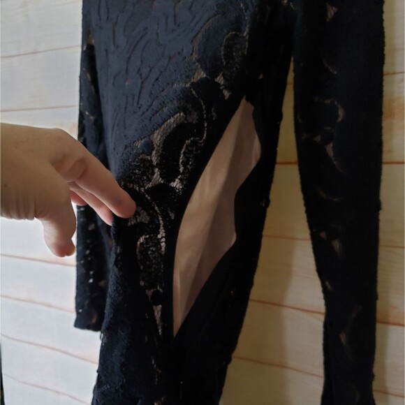 A.L.C Lace Pattern Long Sleeve Mini Dress - Picture 9 of 13
